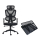 Fotel ergonomiczny Silver Monkey Fotel biurowy SMO-750 + Fuji składana podstawka pod laptop